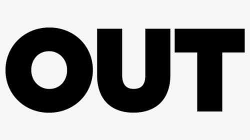 Graphic logo: Out